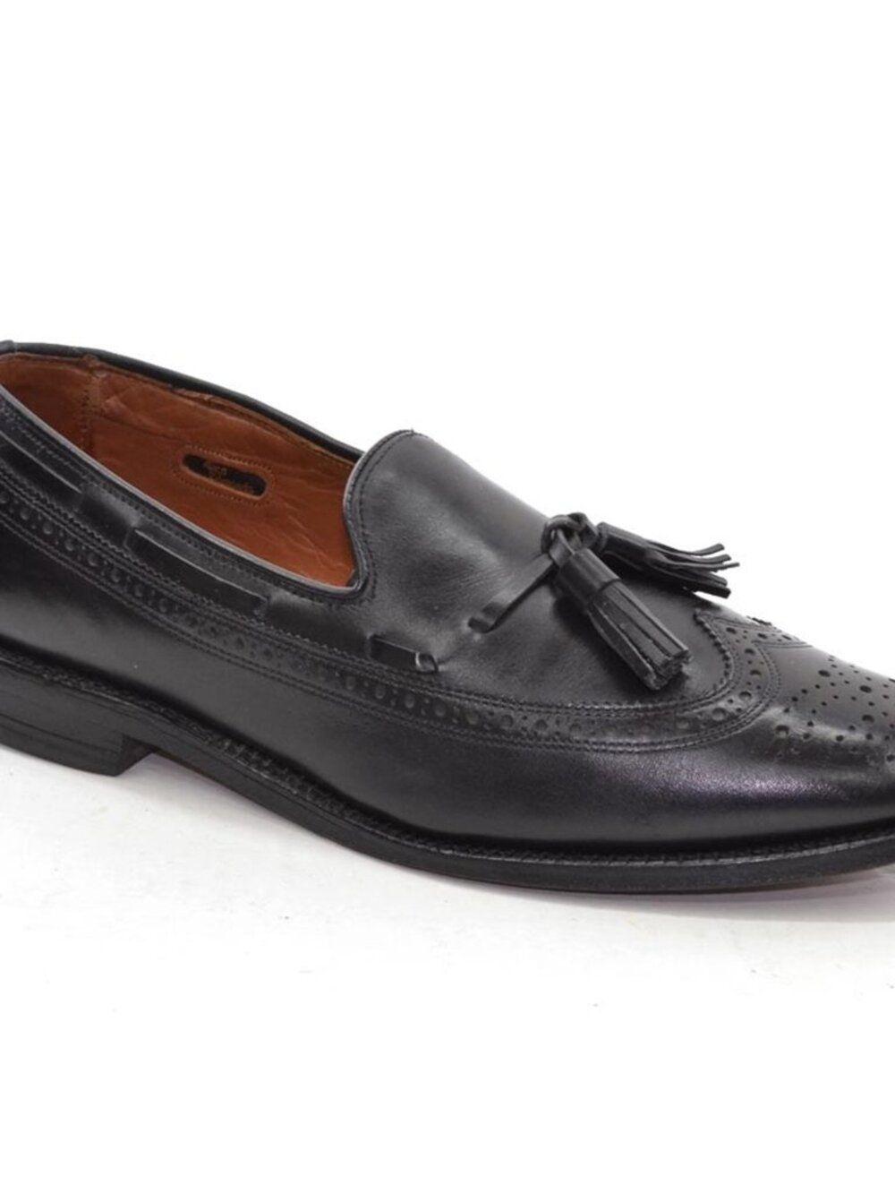 Men Allen Edmonds Manchester Black Tassel Loafers 9 B